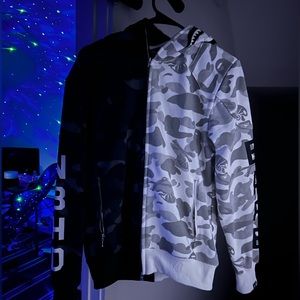 BAPE x Mastermind Hoodie Full Zip Large A Bathing Ape